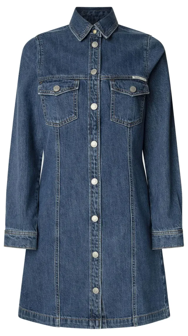 Pepe Jeans Authentic Denim vestito donna M blu corto