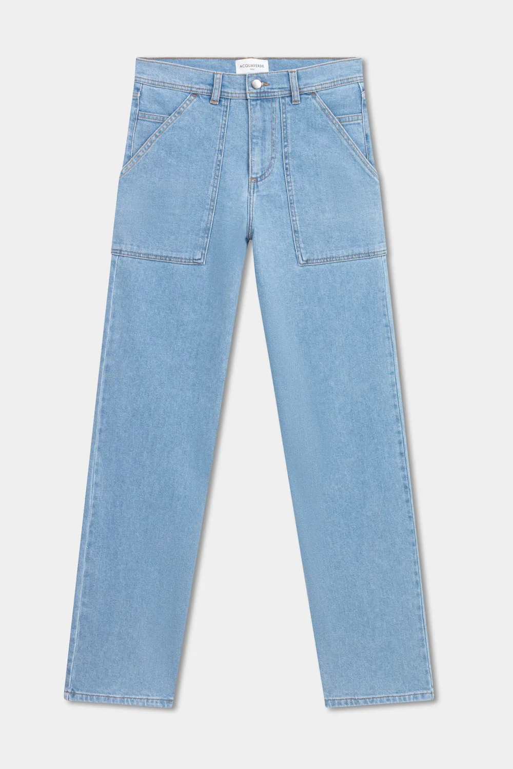 acquaverde Hope jeans baggy Used Bleached 6 tasche