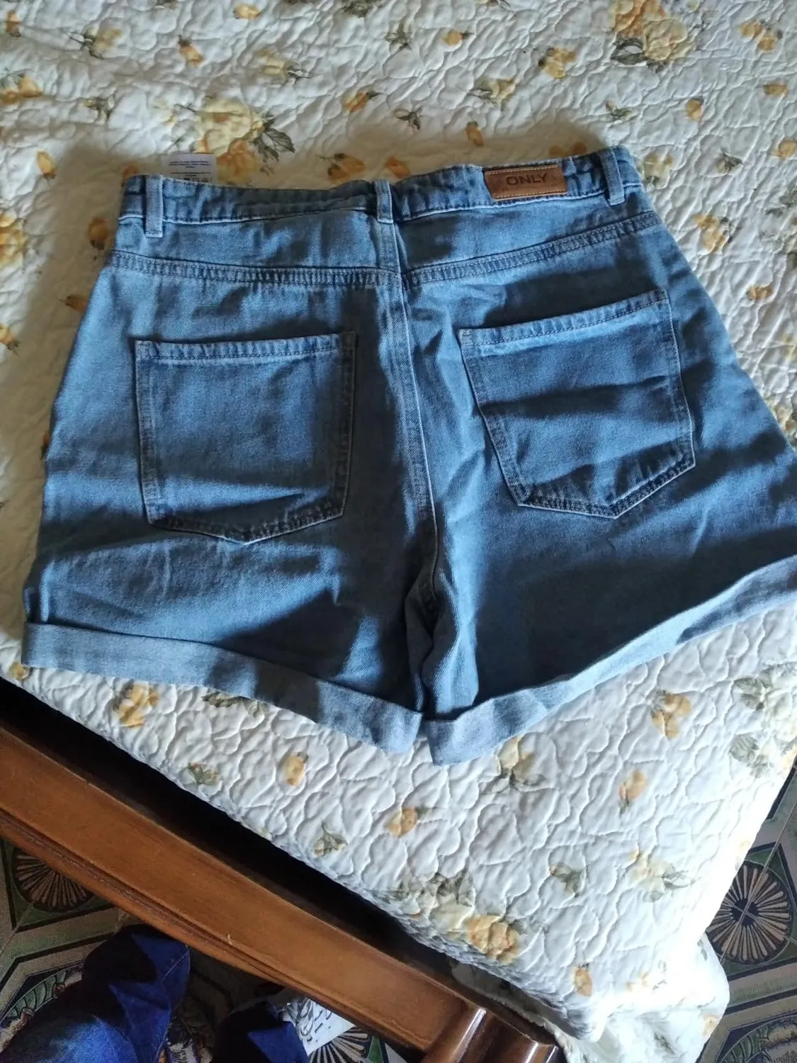 ONLY Onlvega High Waist shorts donna Medium Blue Denim