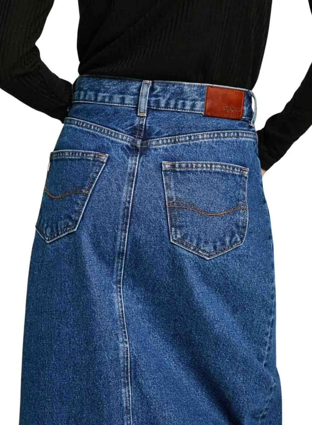 Pepe Jeans Maxi Skirt HW Gonna denim S blue stone wash