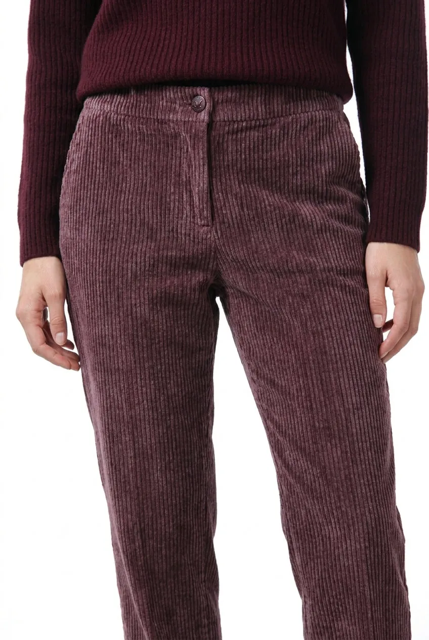 Mason's Malibu Jogger City chino donna vinaccia velluto
