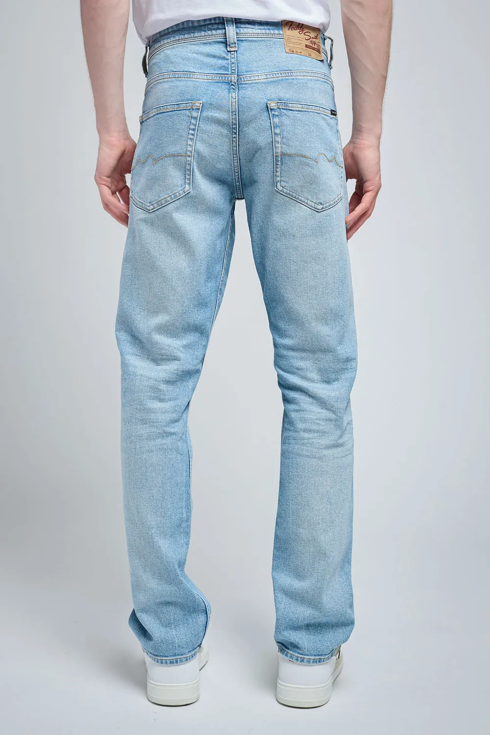 Teddy Smith Reg jeans uomo Indigo Chiaro dritti