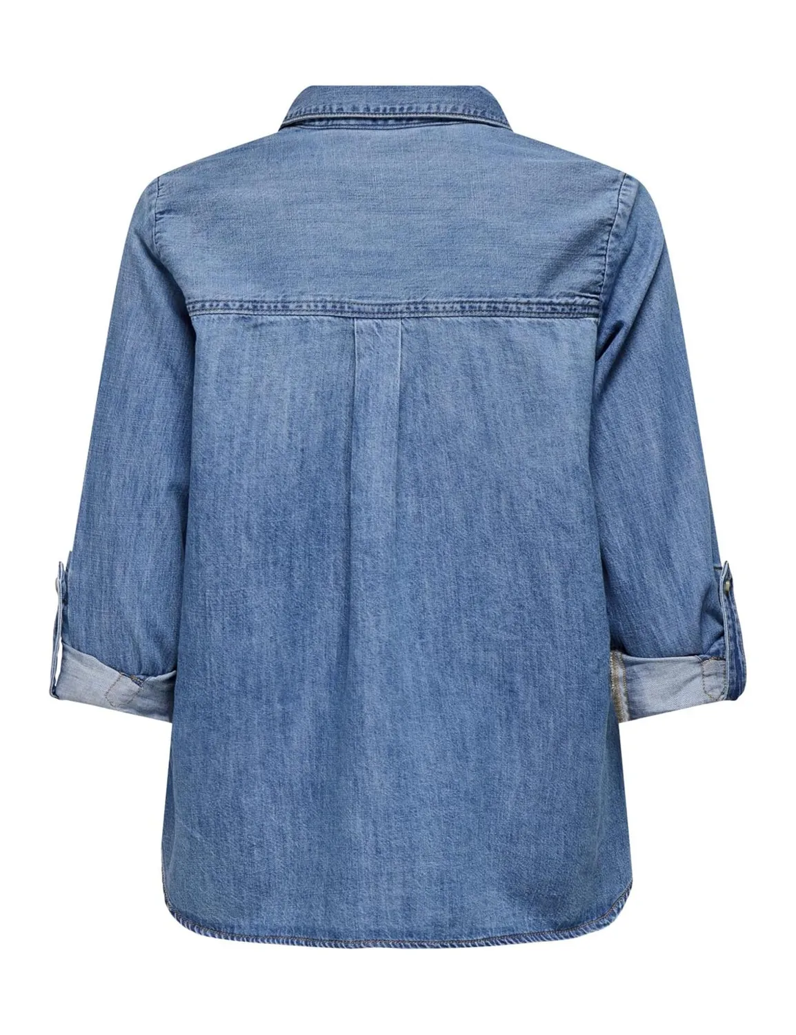 Only Onlyasmin Camicia Denim Donna Blu Medio Lunga