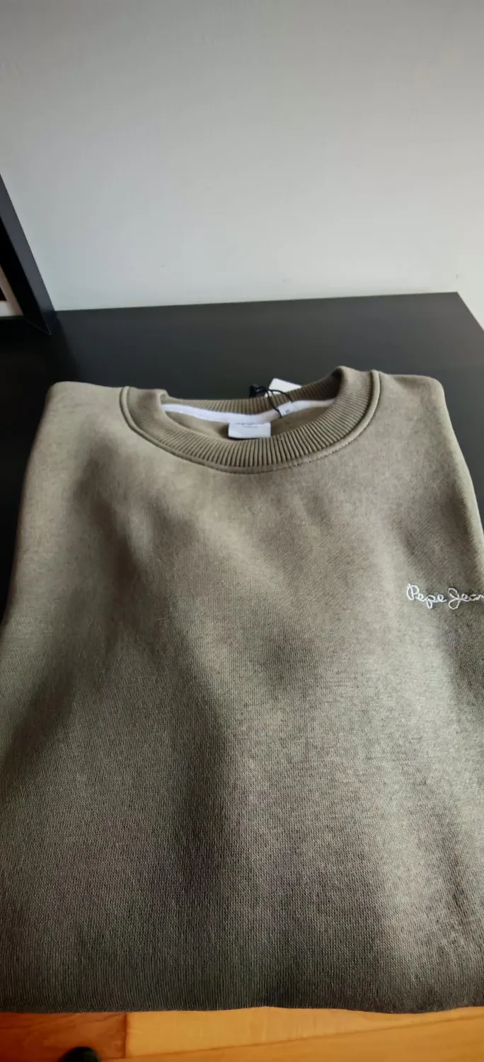 Pepe Jeans Macbeth Small Logo Plain Crew Felpa Uomo Misto Cotone