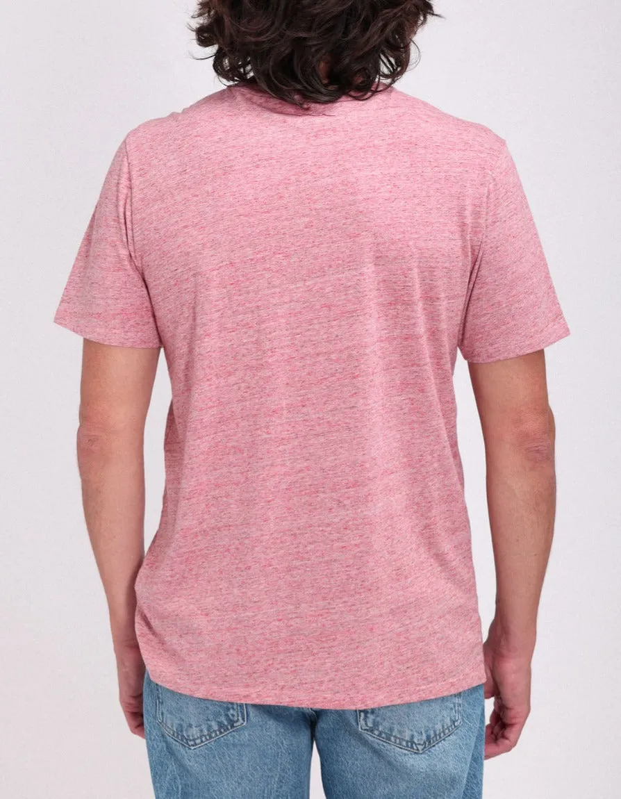 Teddy Smith T-Nark t-shirt uomo rosso corallo chiné