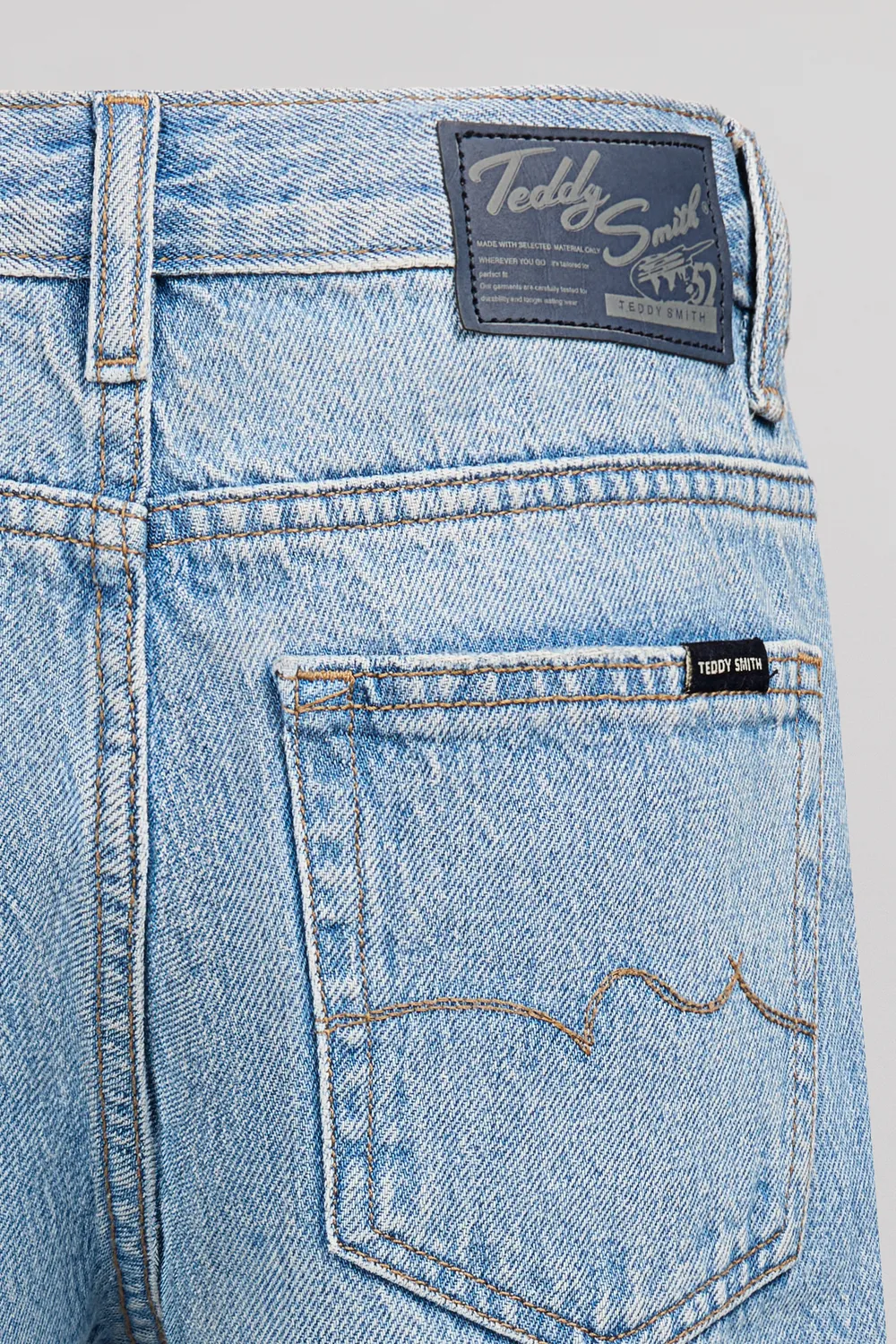 Teddy Smith Dad Pant JR jeans bambino indigo chiaro cotone