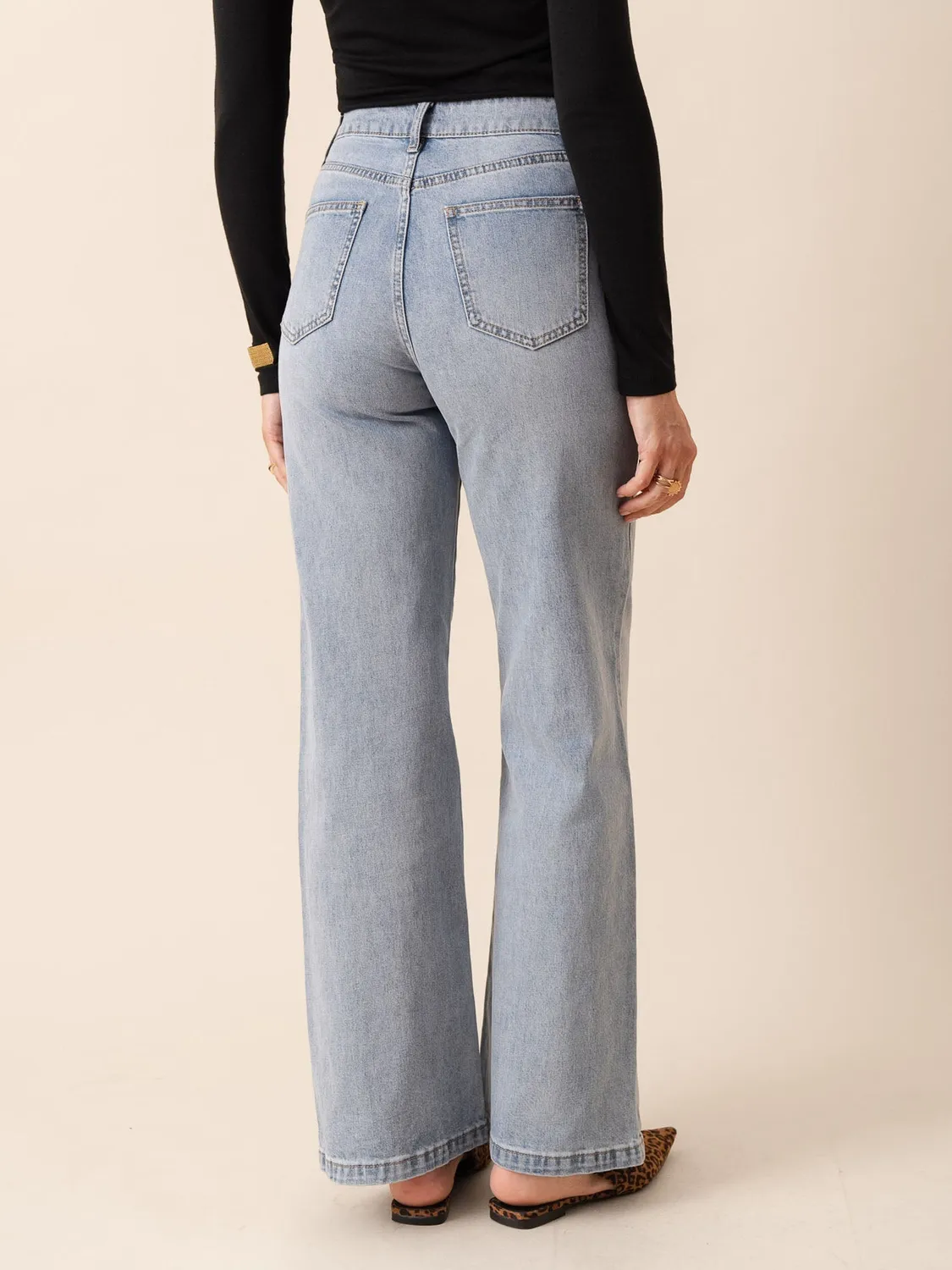 Oraije Gabriel jeans wide azzurro chiarissimo