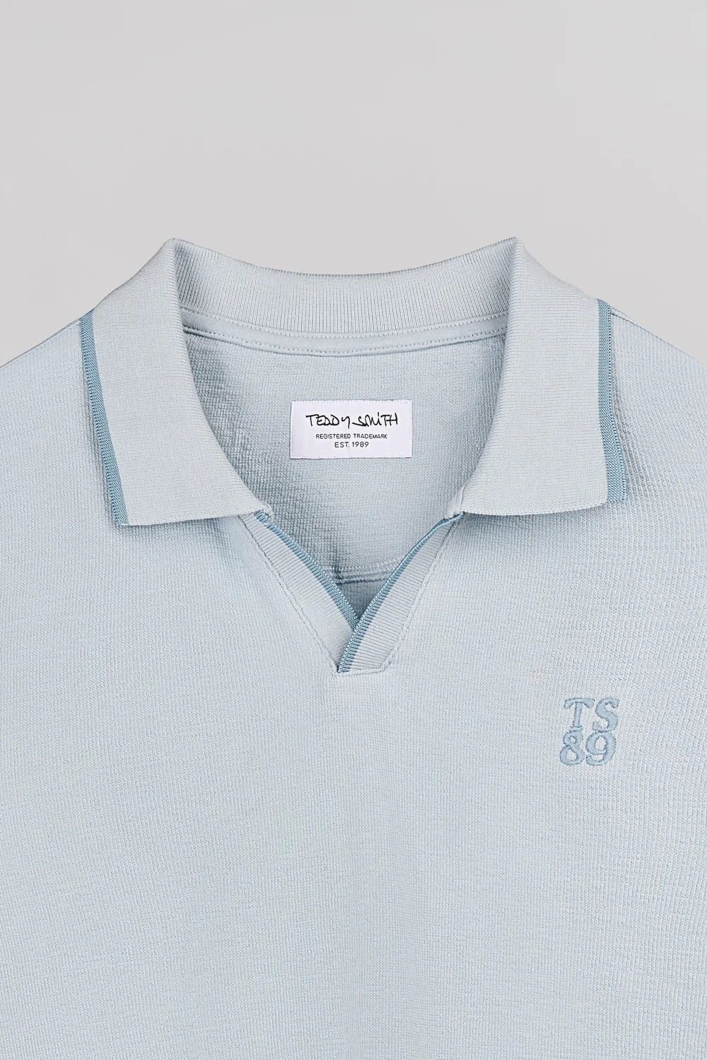 Teddy Smith P-Soner polo uomo azzurro pastello spugna