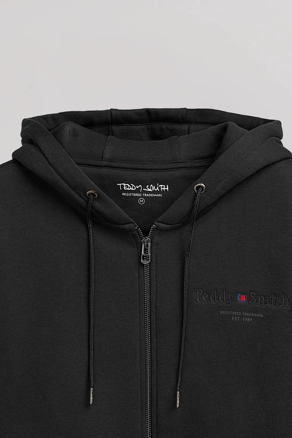 Teddy Smith Giclass Felpa Zip Cappuccio Nero