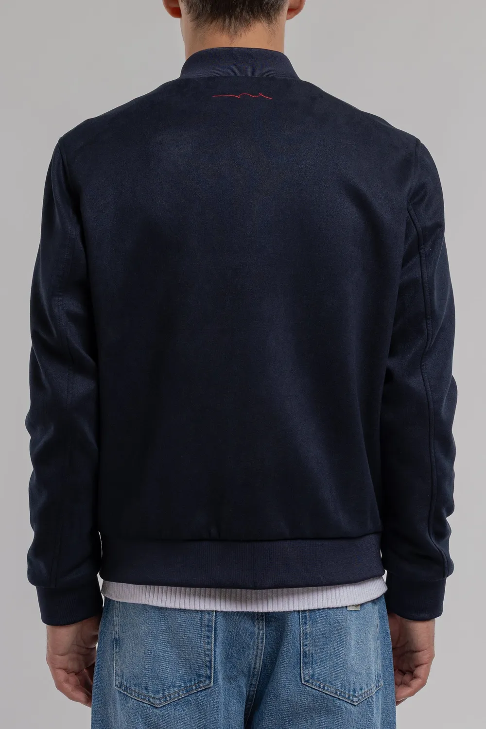 Teddy Smith B-Oswell bomber blu navy uomo