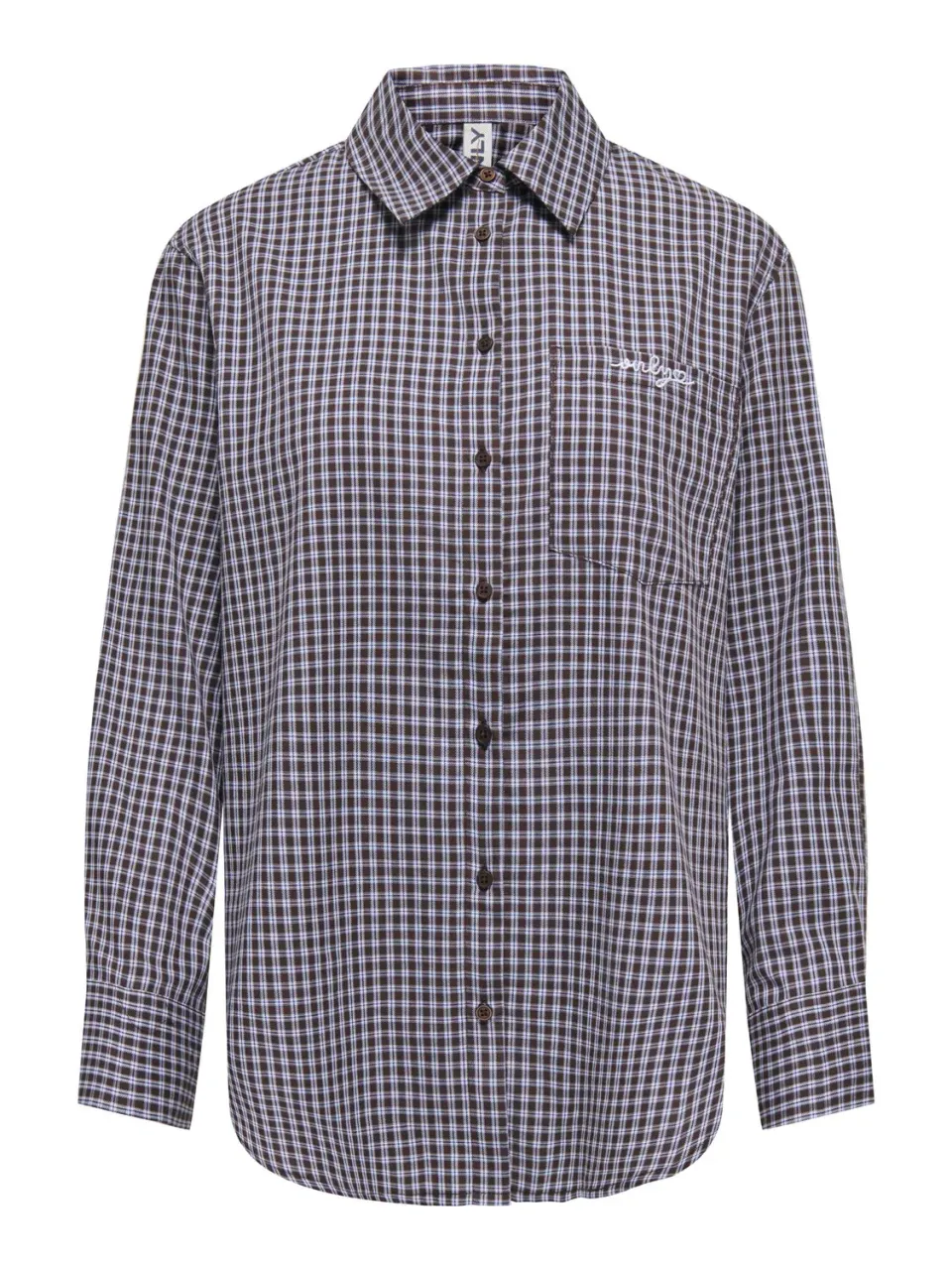 ONLY Onlsurani camicia a quadri donna Blu Marine