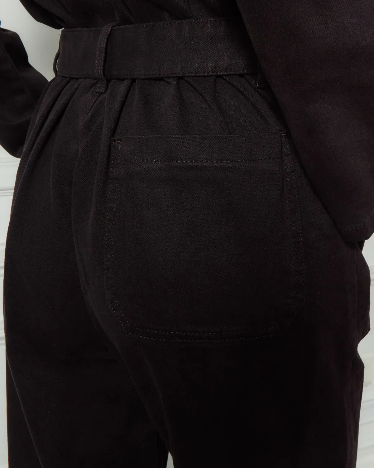 Acquaverde Liv tuta worker Black Stone slim cintura