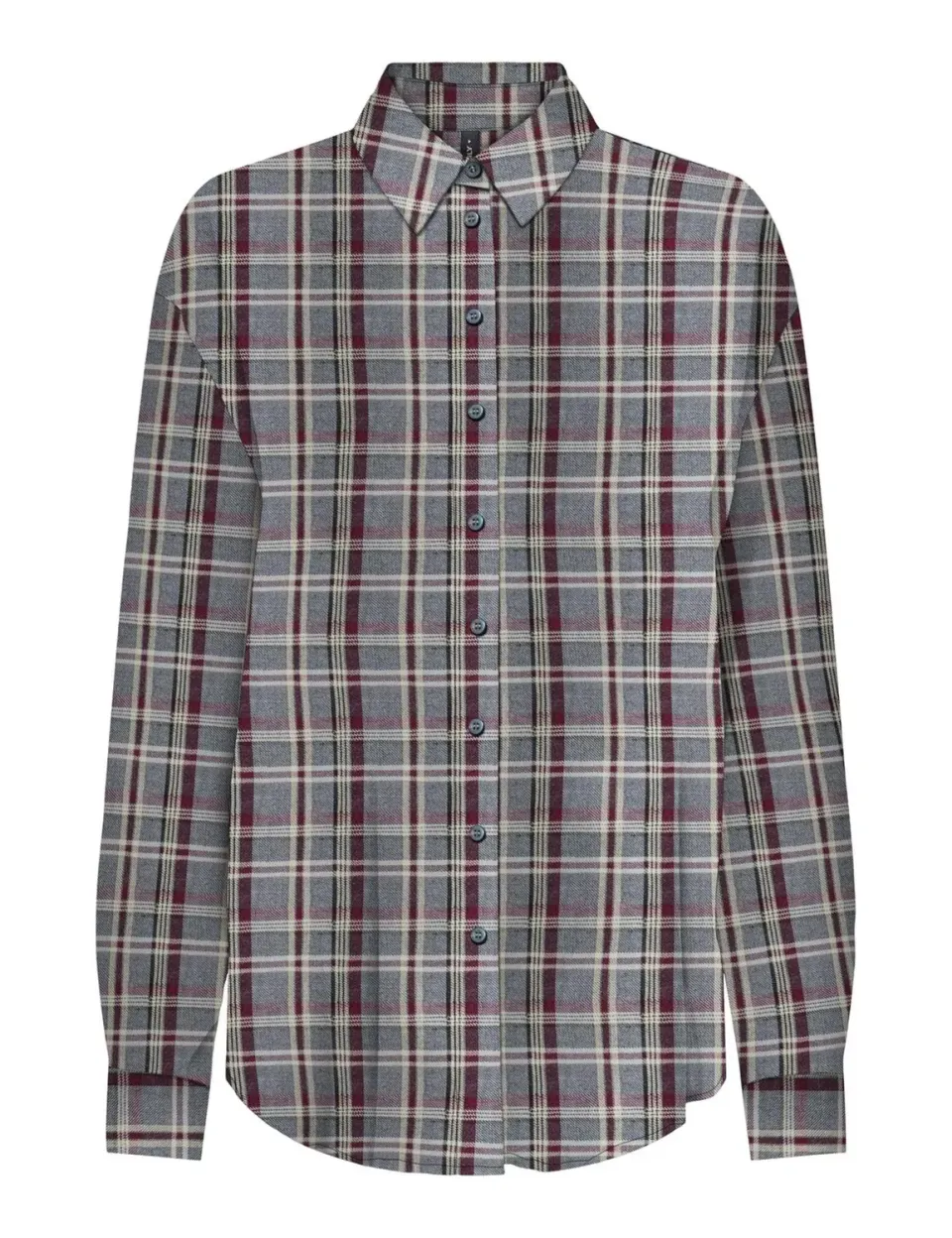 ONLY Onlevia Check camicia donna manica lunga morbida