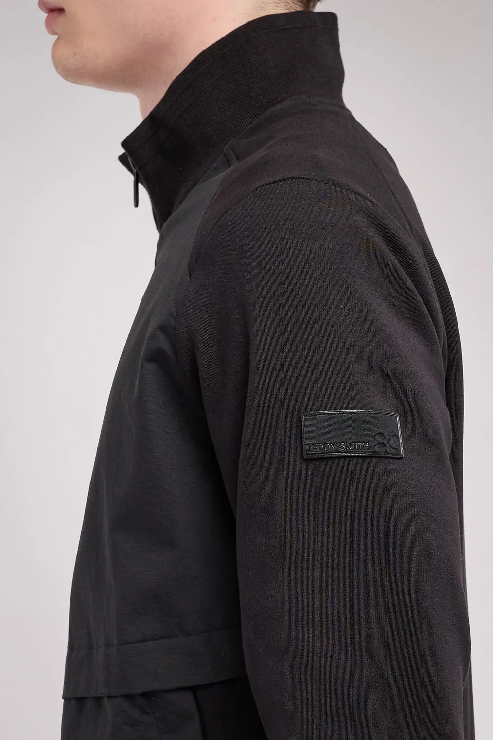 Teddy Smith G-Sabin Zip gilet nero collo alto uomo
