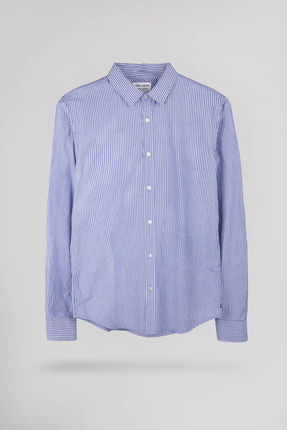 Teddy Smith Carton ML camicia uomo estate blue slim