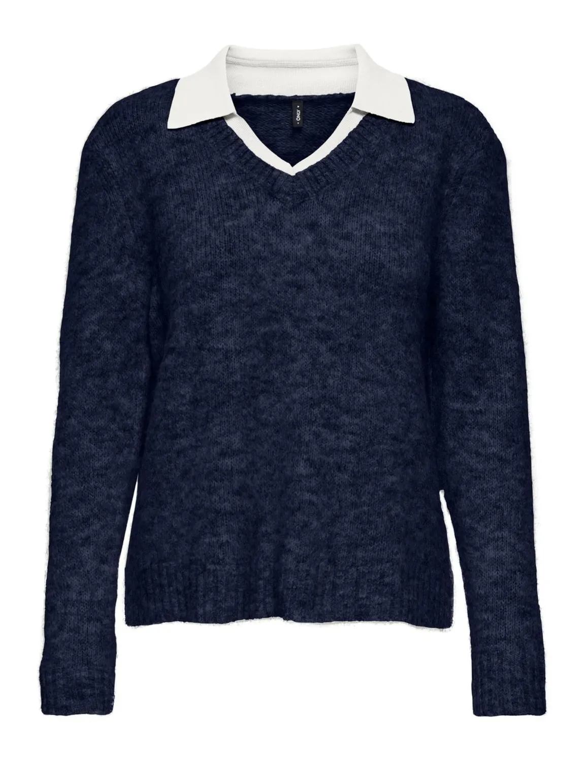 ONLY Onlazu LS Polo Neck maglia donna manica lunga collo polo