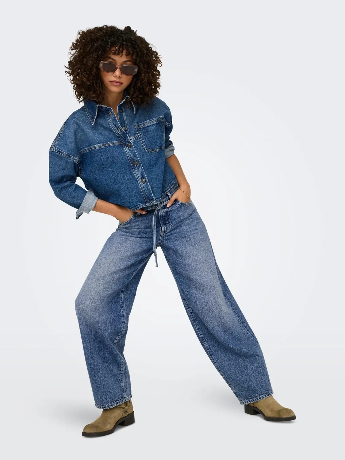 ONLY Jeans Donna Denim Blu Scuro 28W/30L