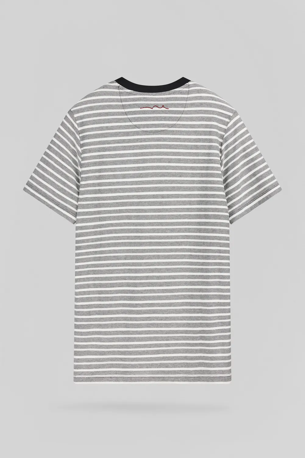 Teddy Smith T-Matias t-shirt righe cotone nera