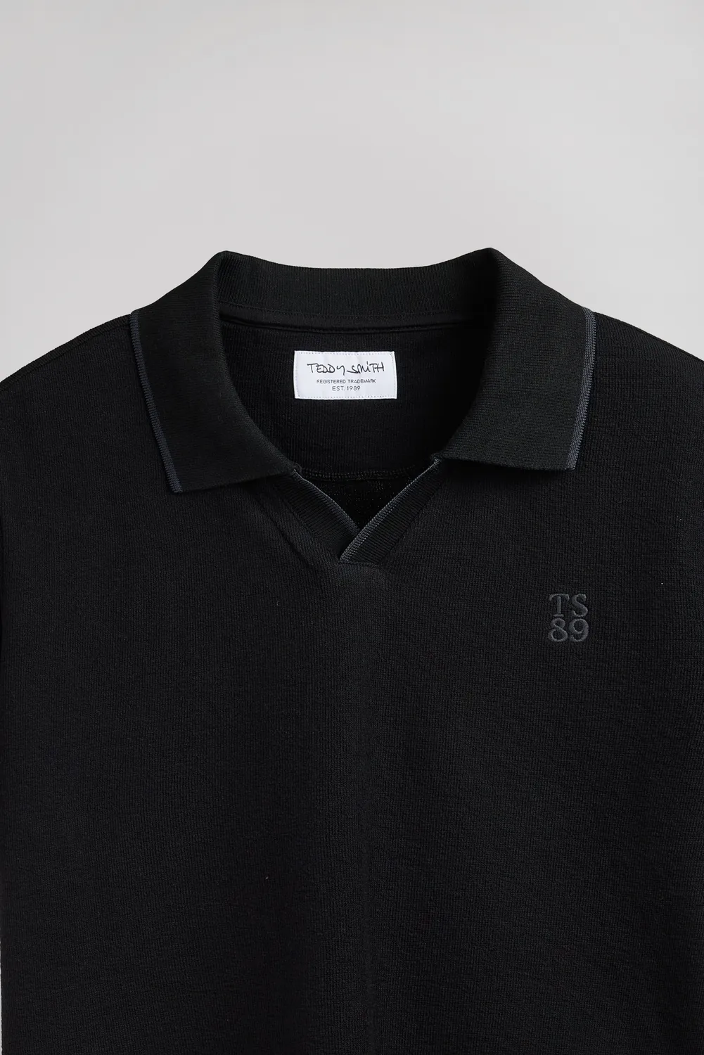 Teddy Smith P-Soner MC polo uomo Nero spugna cotone
