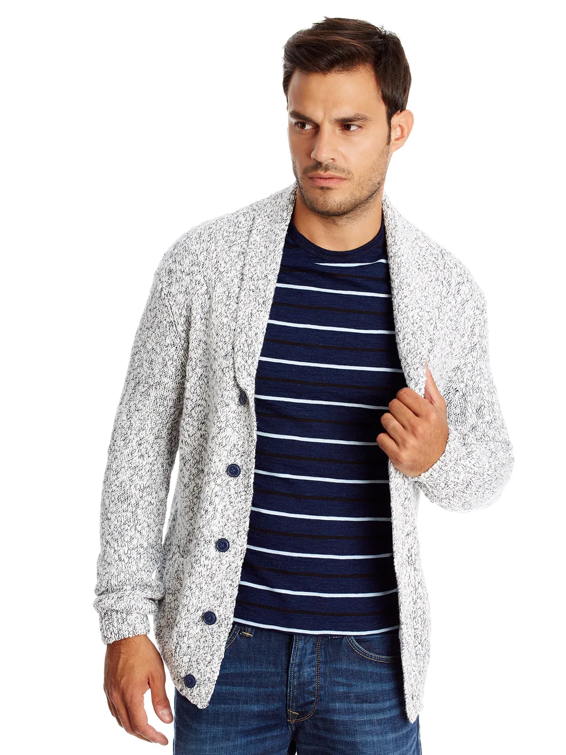 Pepe Jeans Sherwood Maglione Uomo L Blu Moulinè