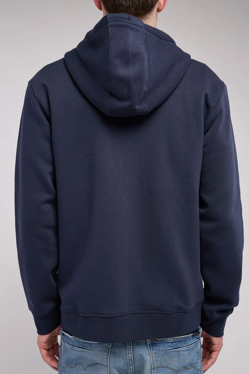 Teddy Smith Giclass Jim HZ felpa zip cappuccio blu navy uomo