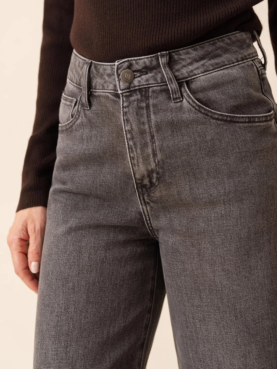 Oraije Pietro Jeans Palazzo Grigio Soft Touch