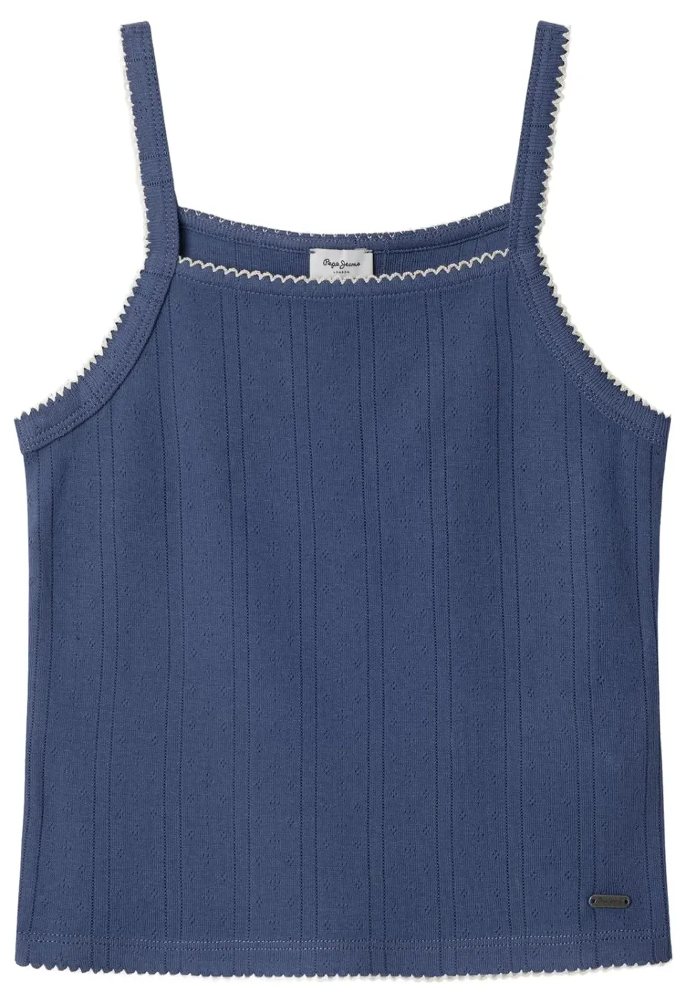 Pepe Jeans Galadriel Canotta ragazza pointelle contrasto