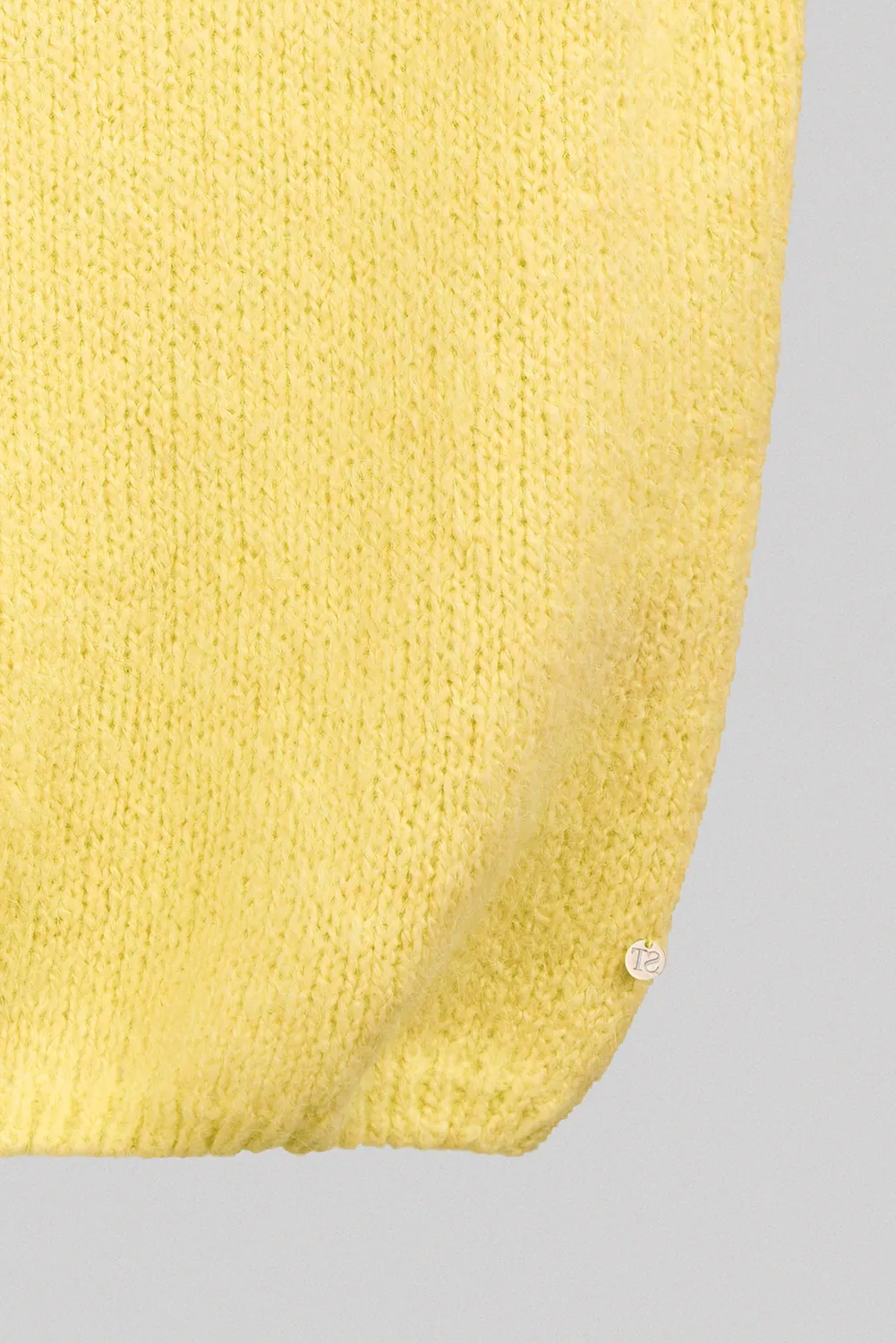 Teddy Smith P-Molia Pull Smanicato Giallo Citron Donna