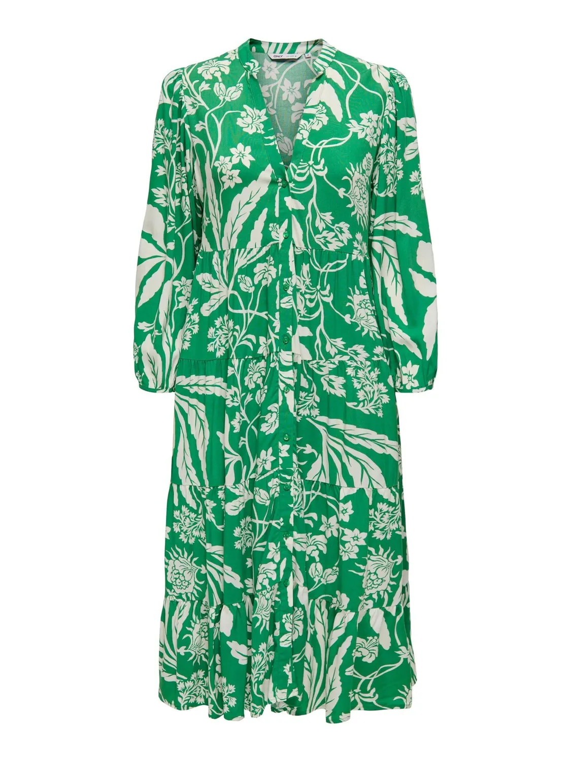 ONLY Onlmilana abito midi donna blu manica corta