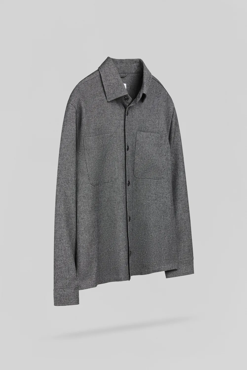 Teddy Smith C-Felix ML camicia uomo grigio regular fit
