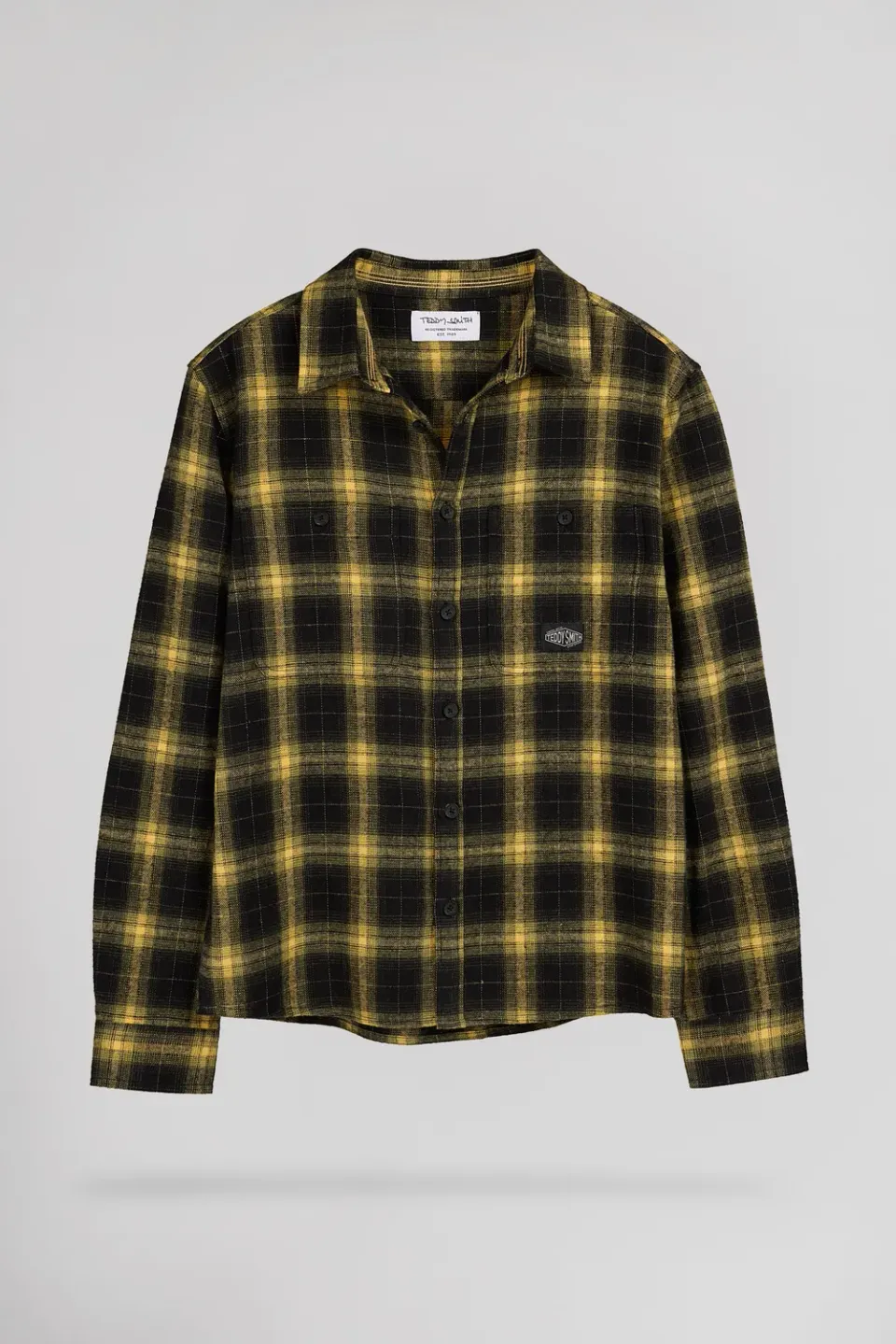 Teddy Smith C-Antho camicia bambino oliva flanella