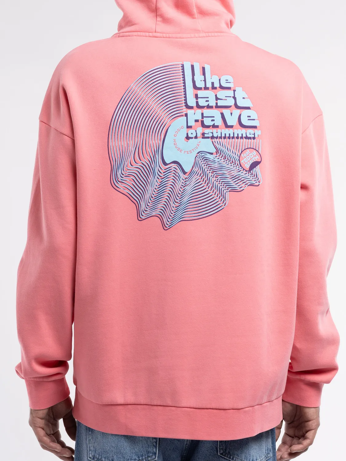 Teddy Smith S-Den Hoody felpa cappuccio rosa vif