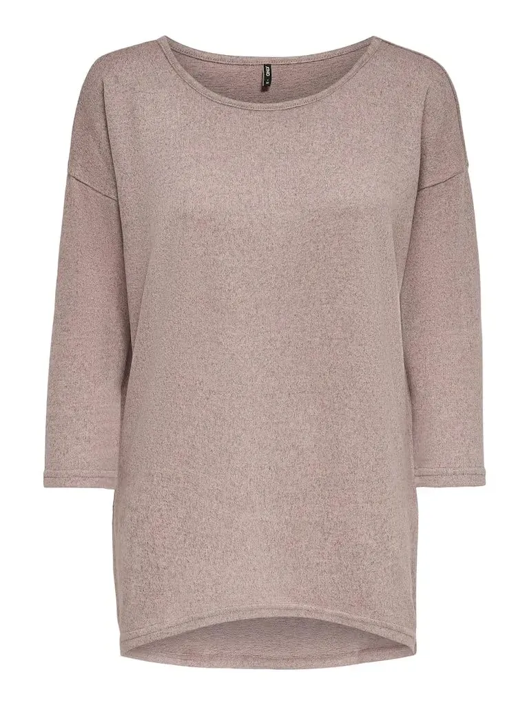 Only Onlmila maglione fawn melange girocollo