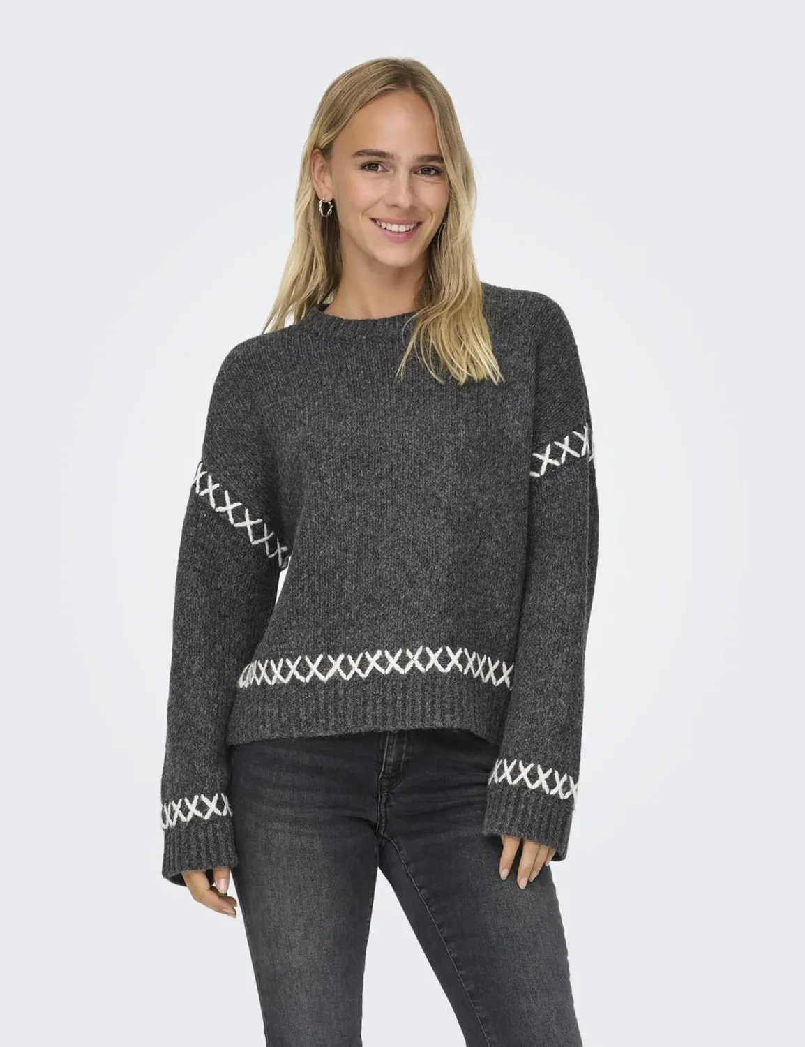 Only Onlamanda pullover donna XL maglia lavoro a maglia