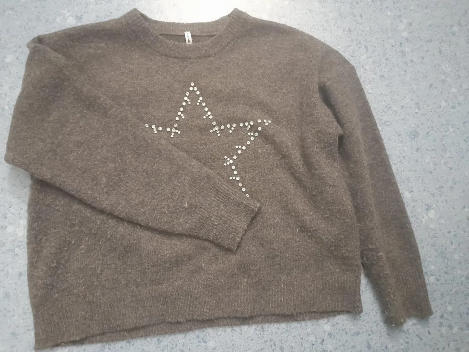 ONLY Onlrenata pullover maglione donna L grigio mélange