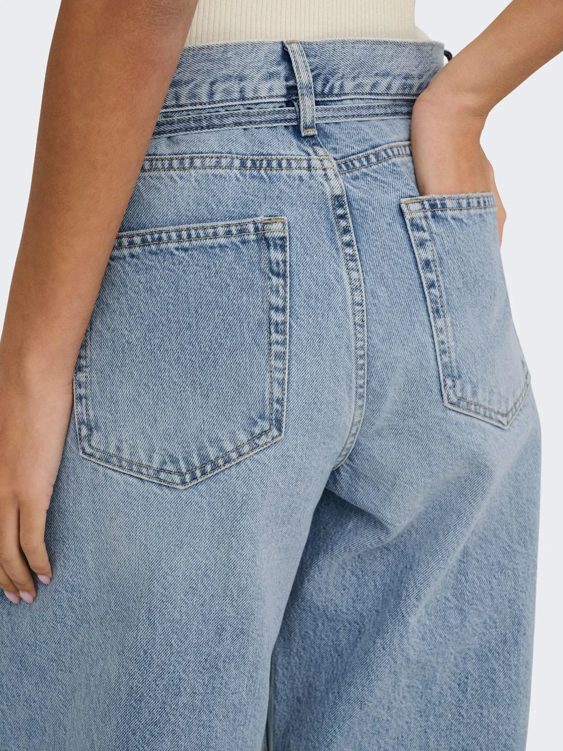 ONLY Ongianna jeans donna 30W/34L straight vita media
