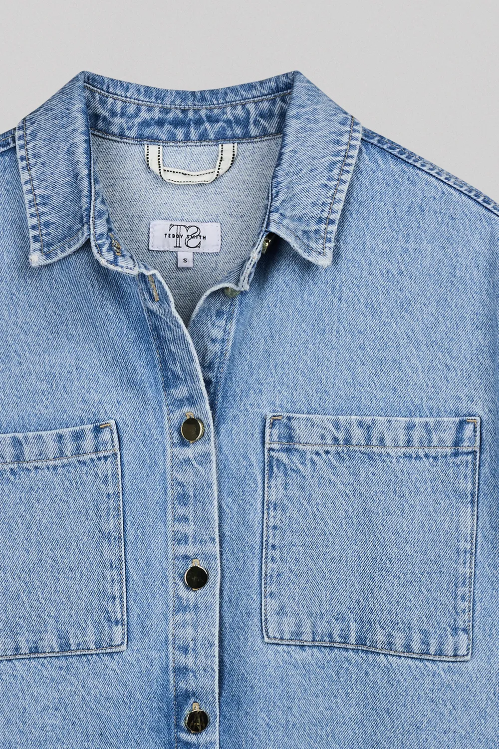 Teddy Smith R-Blossom Abito Donna Denim Indigo Chiaro