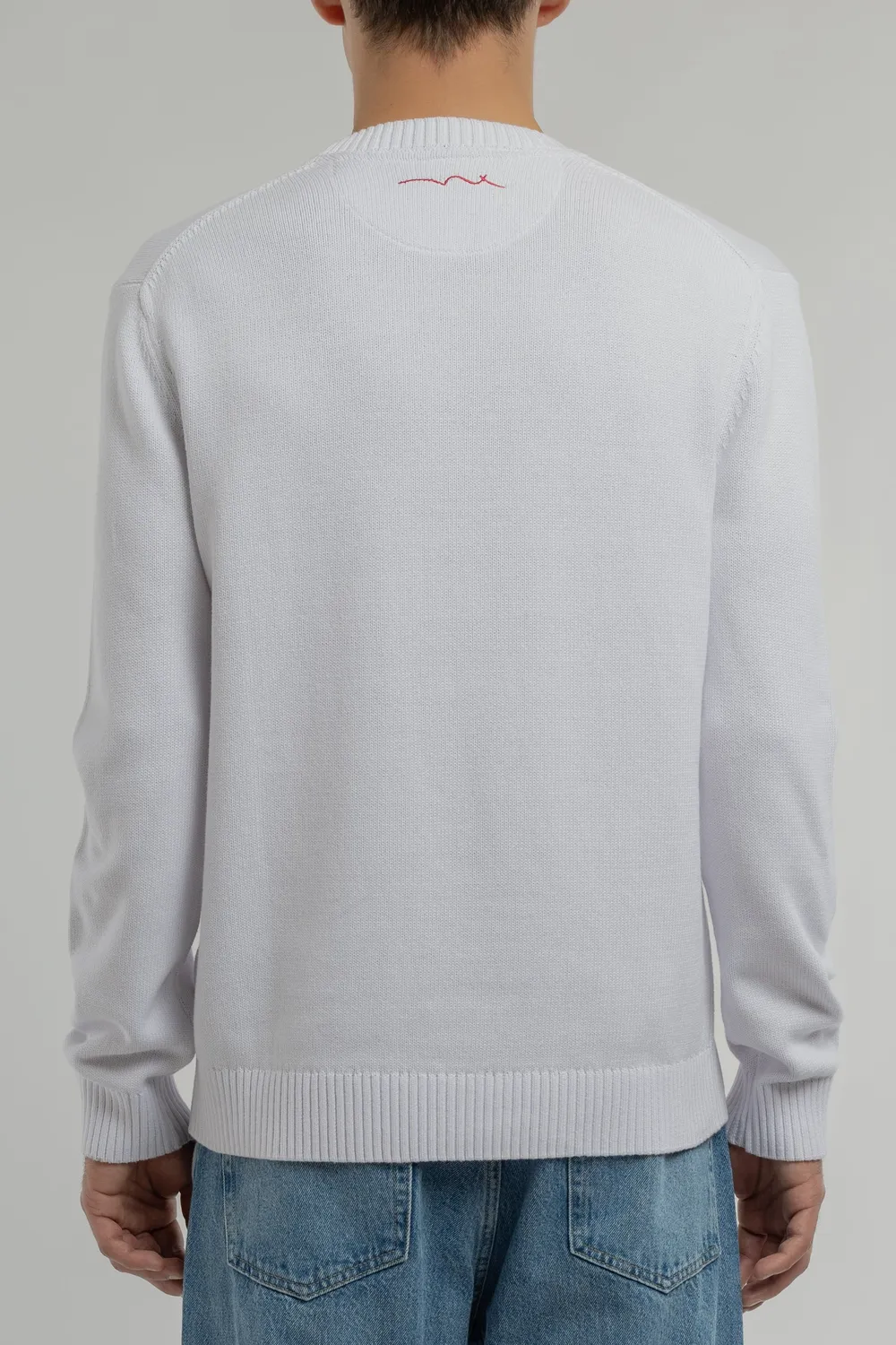 Teddy Smith P-Jimmy maglione bianco cotone regular