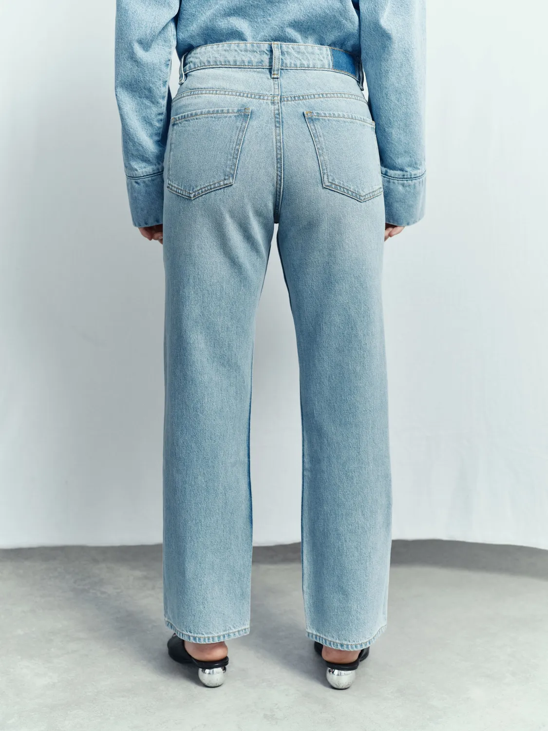 acquaverde Anouck jeans vita alta dirty bleach