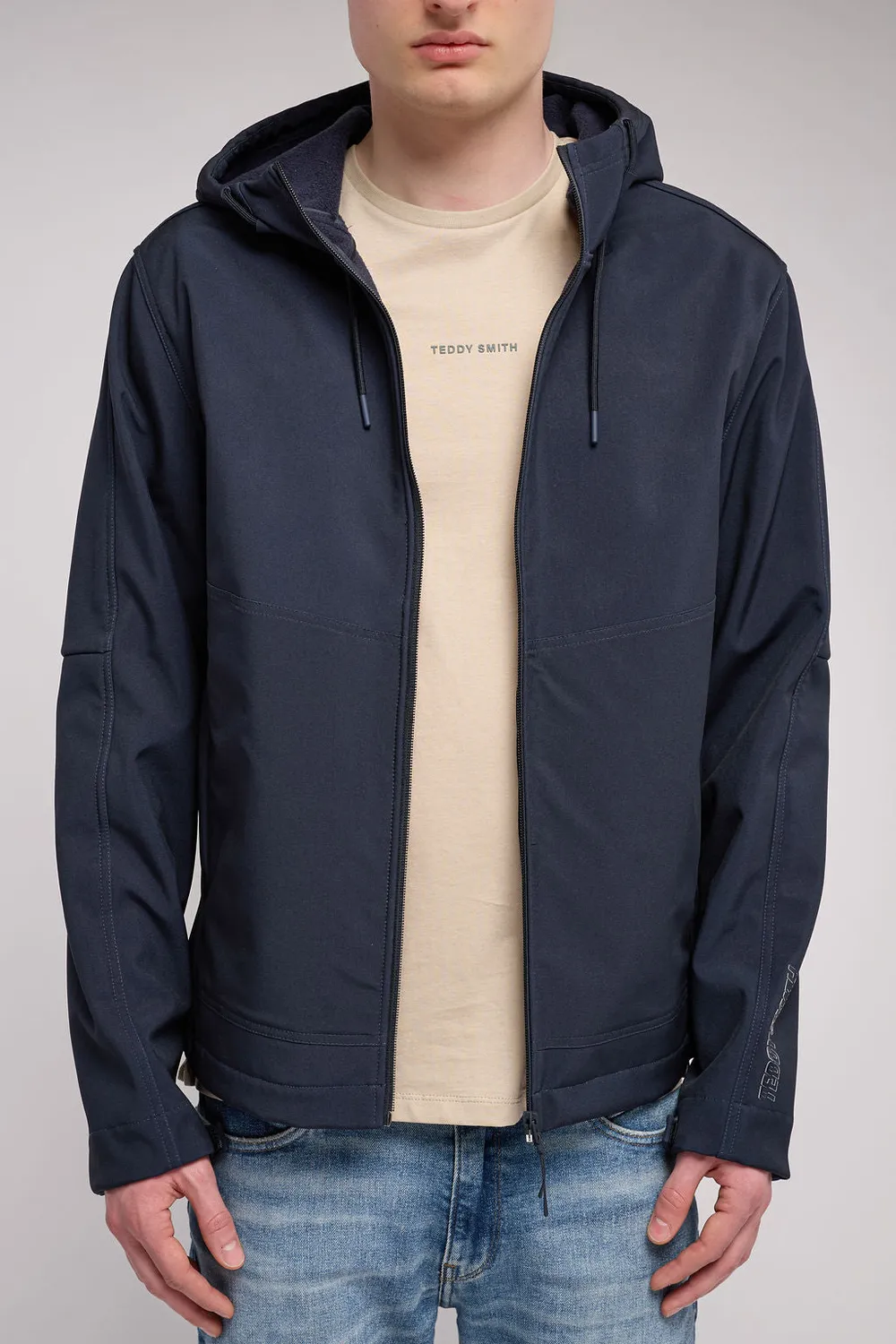 Teddy Smith B-Renzo Giubbotto Uomo Dark Navy Softshell