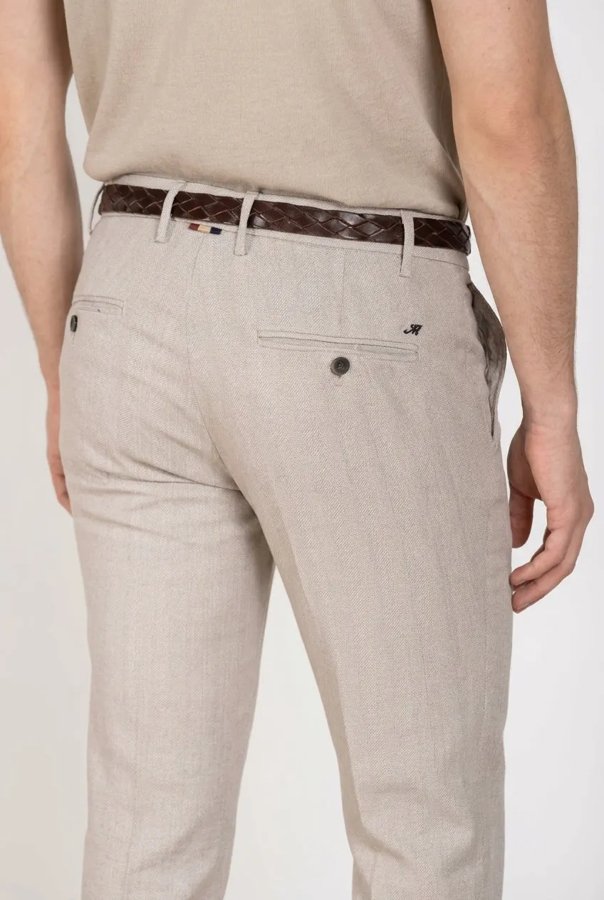 Mason's Milano pantalone chino beige chiaro extra slim