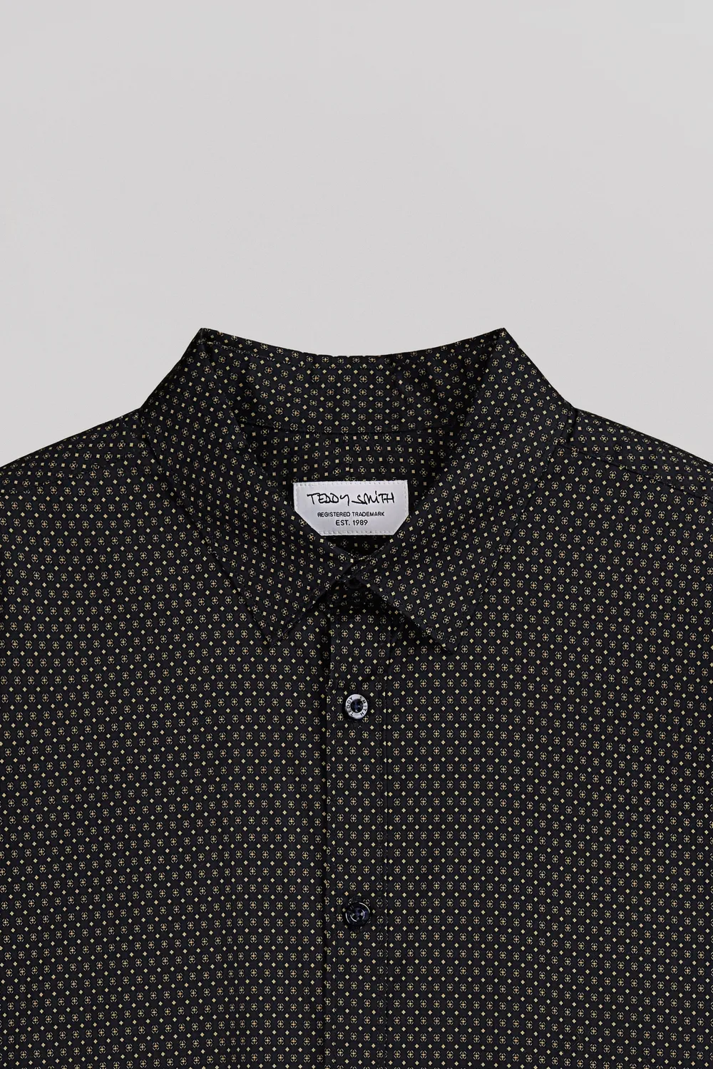 Teddy Smith Carton ML camicia blu navy stretch