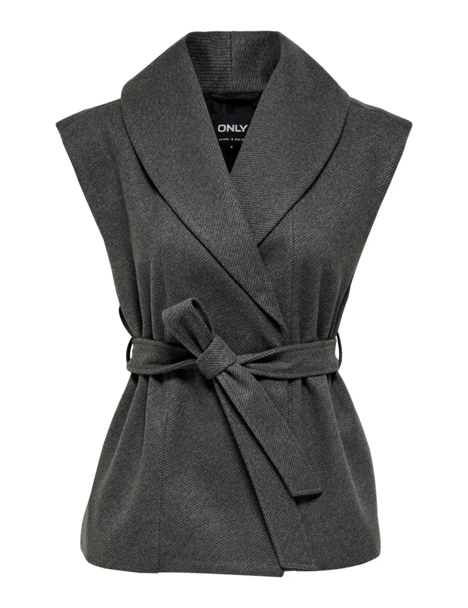 ONLY Onlbianca Waistcoat gilet grigio melange medio