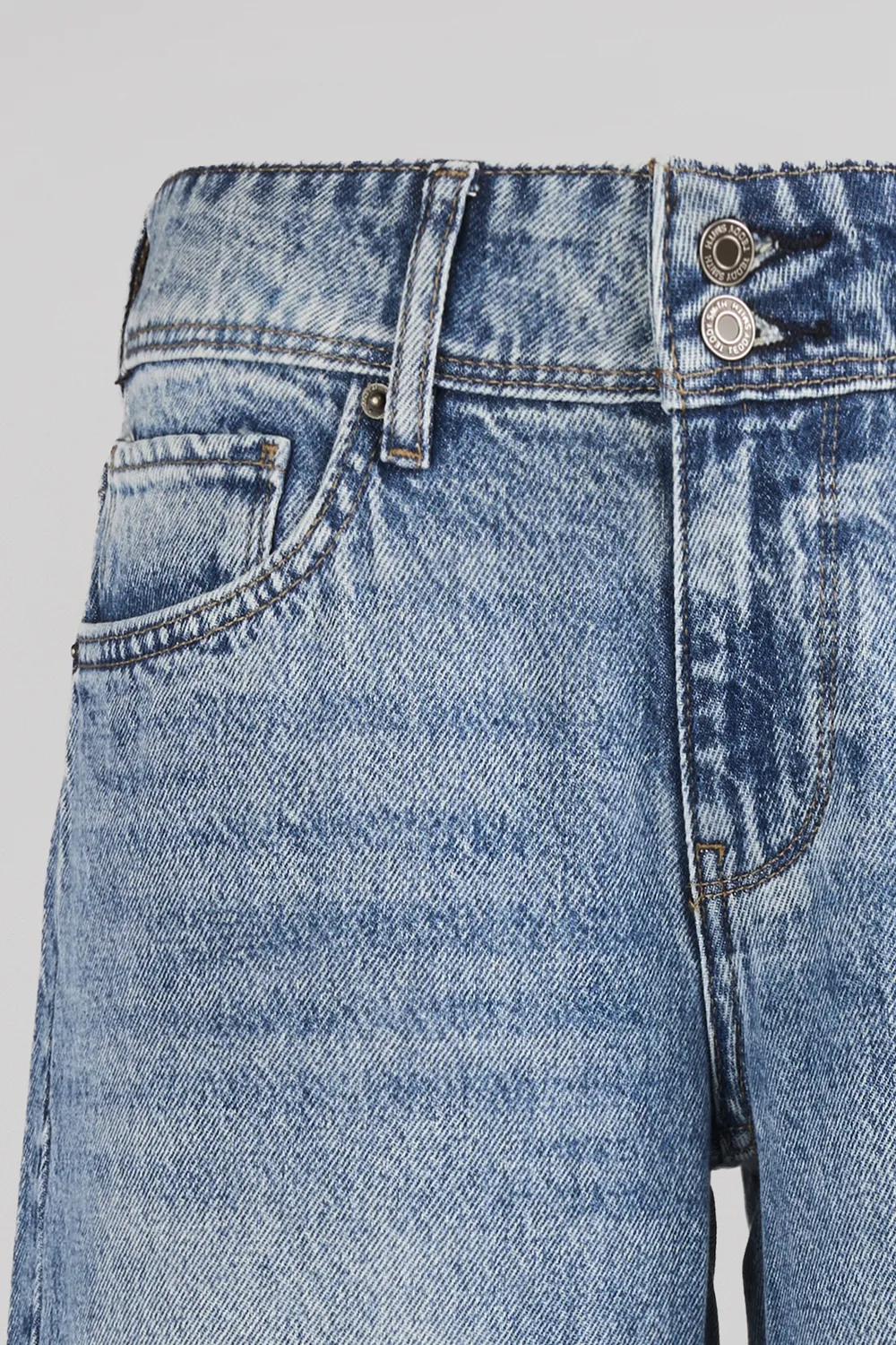 Teddy Smith P-Gladys Low Jeans Loose Indigo Chiaro Donna