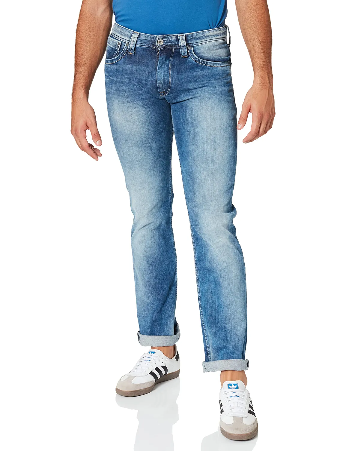 Pepe Jeans Kingston Zip Jeans Uomo Relaxed Blu