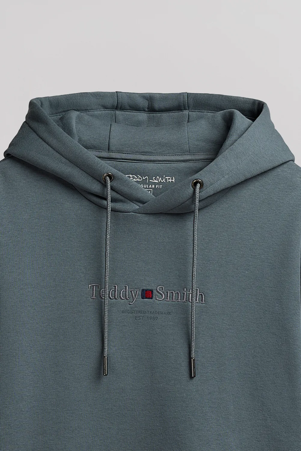 Teddy Smith S-Jim Hoody felpa uomo grigia cappuccio