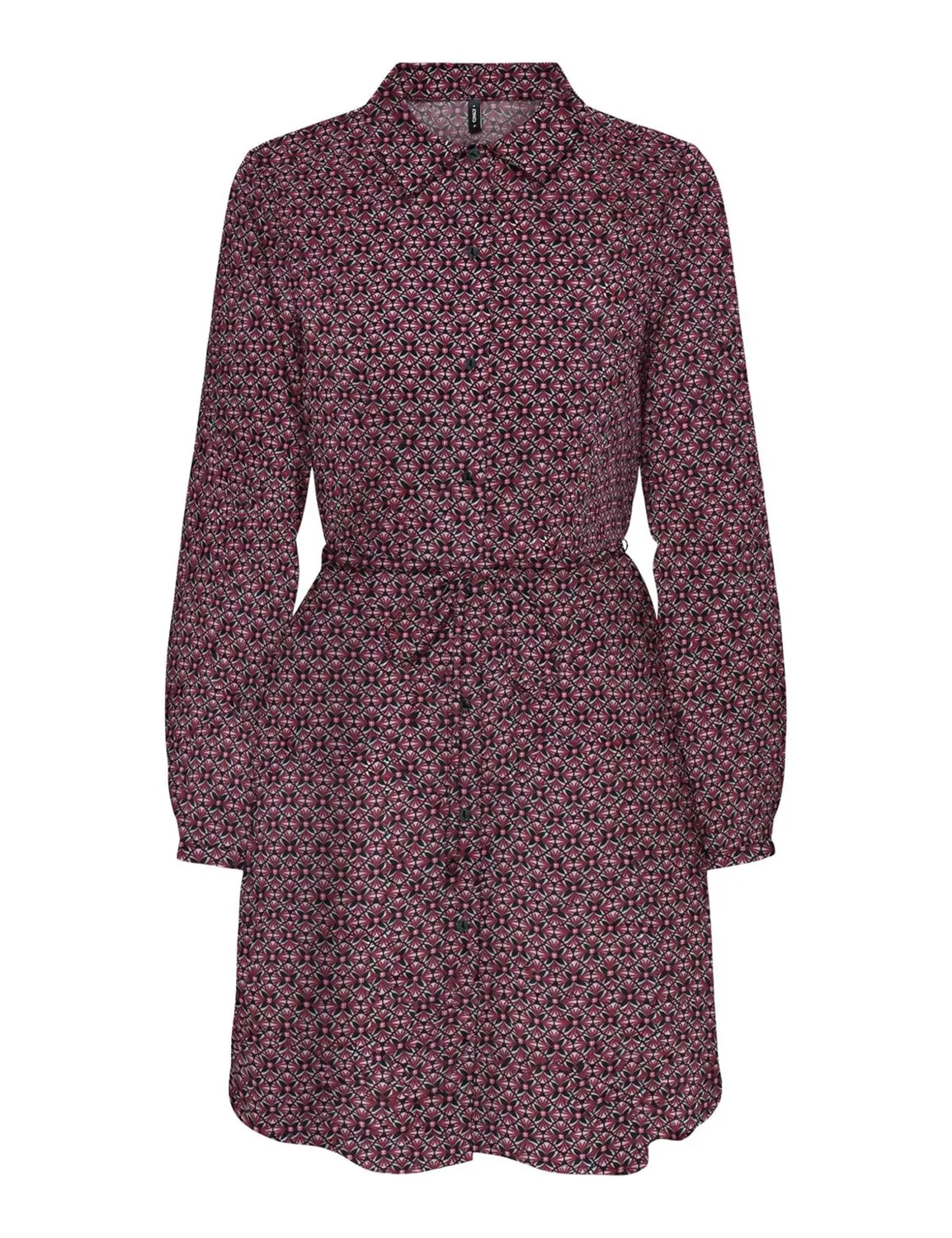 ONLY Onlnova abito camicia donna maniche lunghe