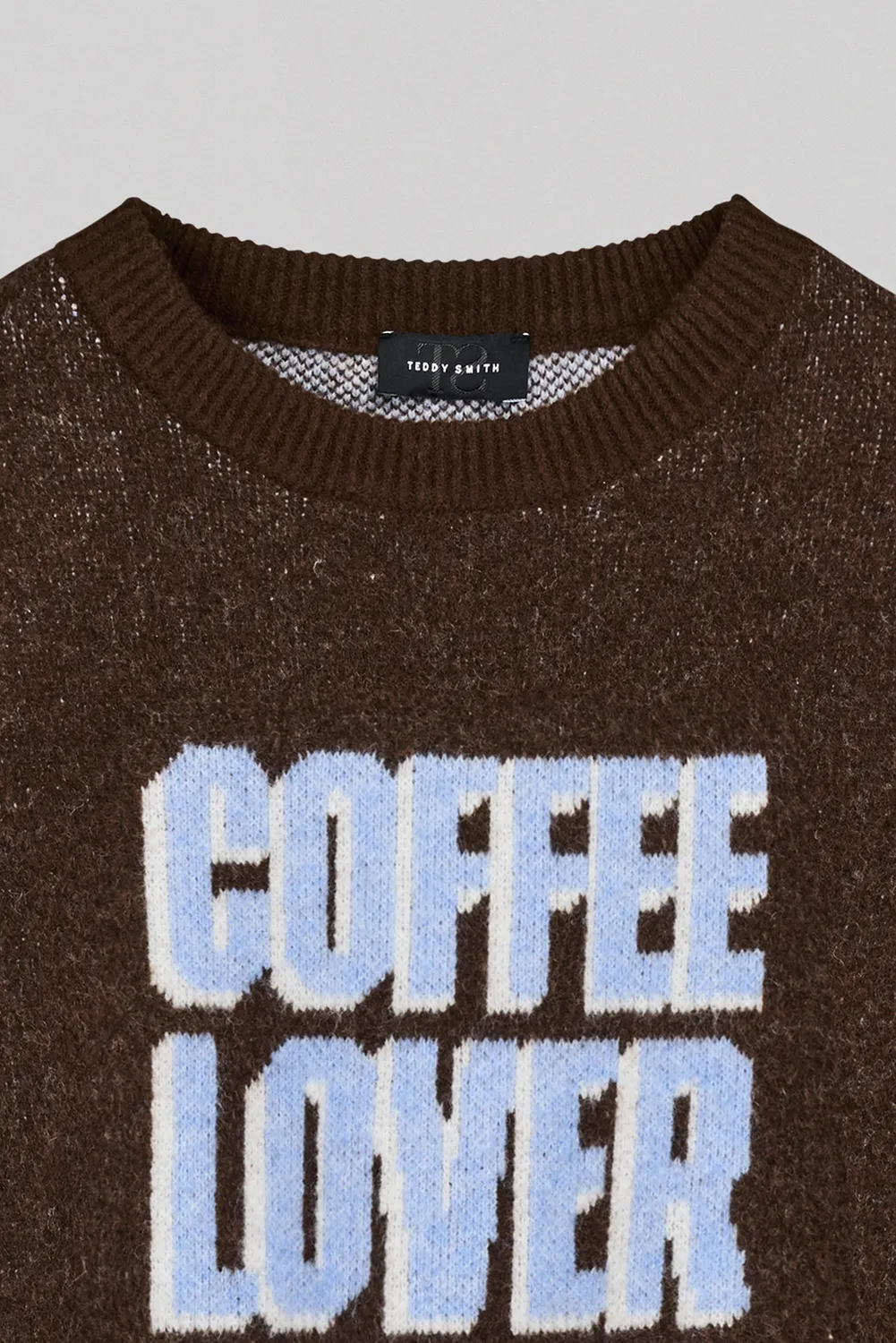 Teddy Smith P-Aina maglione donna chocolat jacquard