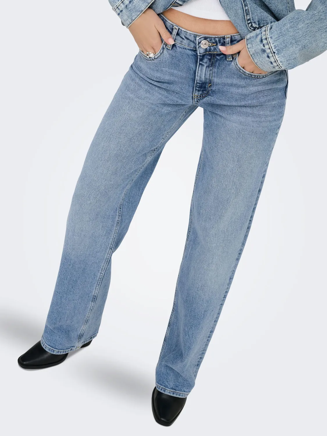 ONLY Onljuicy Vita Alta jeans wide leg 25W/32L vita alta
