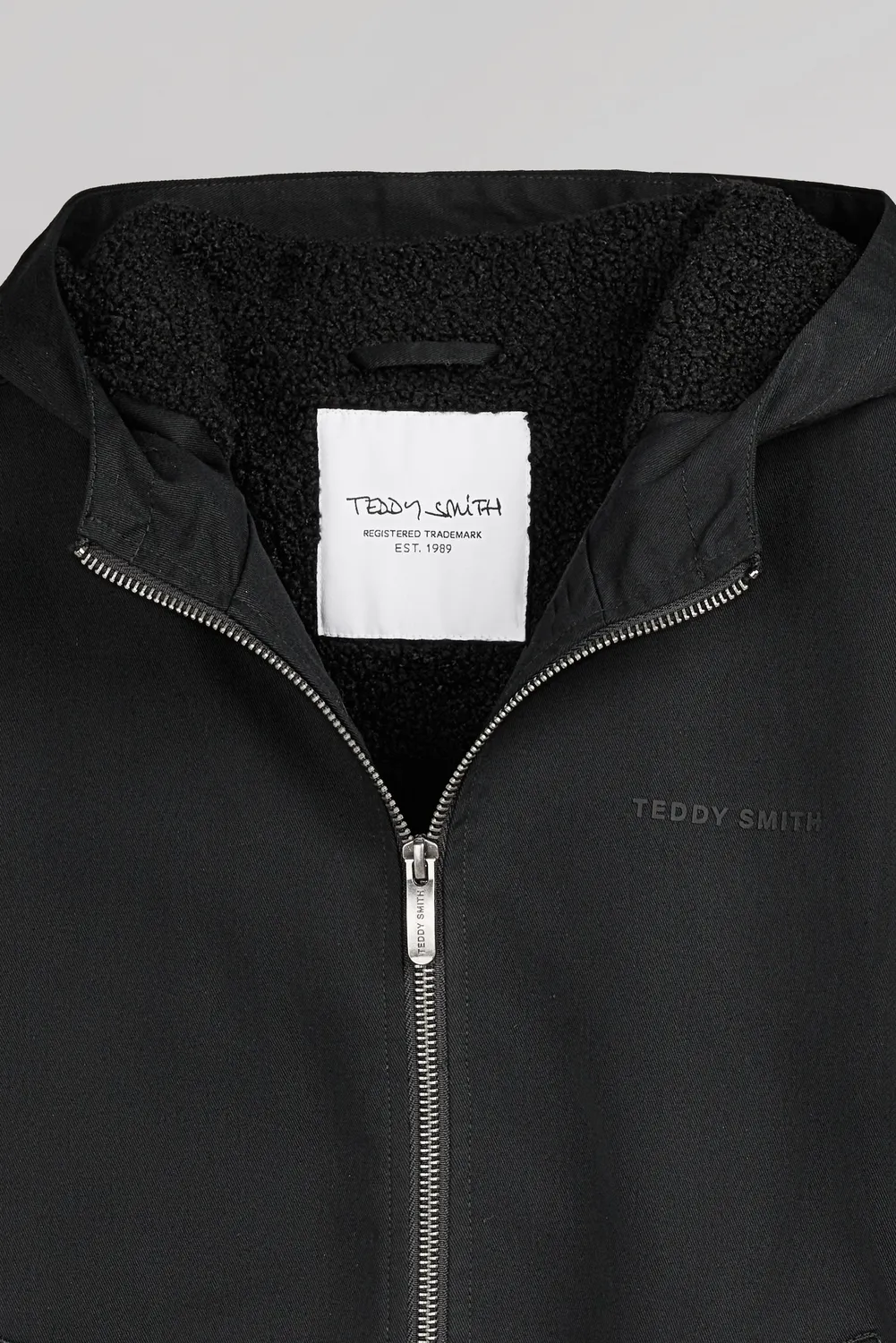 Teddy Smith B-Sanson Hood JR giubbotto nero bambino